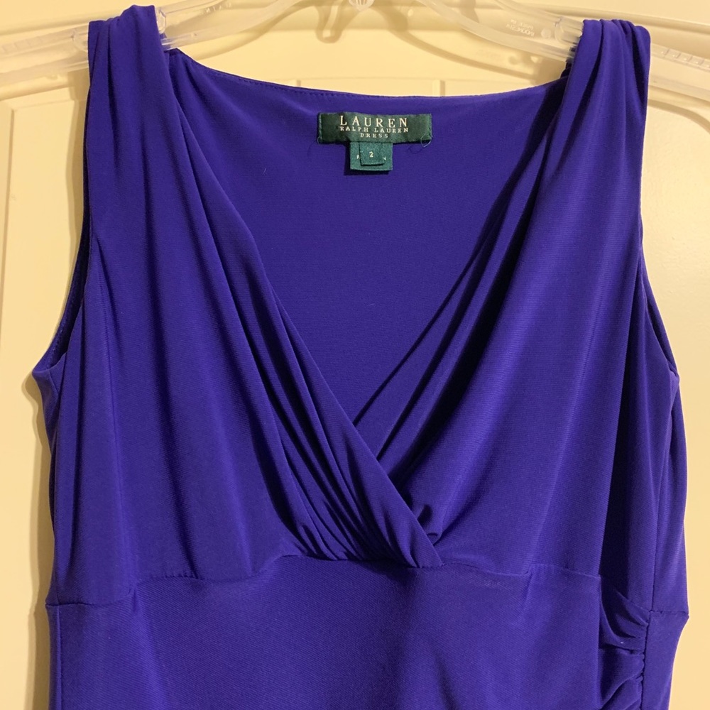 Lauren Ralph Lauren purple blue sheath dress